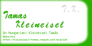 tamas kleineisel business card